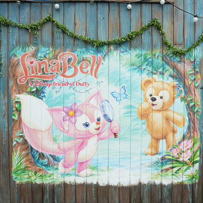 リーナベルとダッフィーのウォールデコレーション