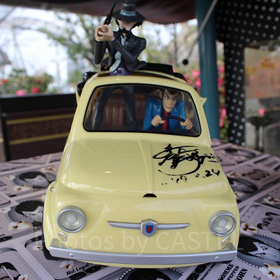 ルパン声優の栗田貫一さんサイン入りルパン三世ポップコーンバケツ