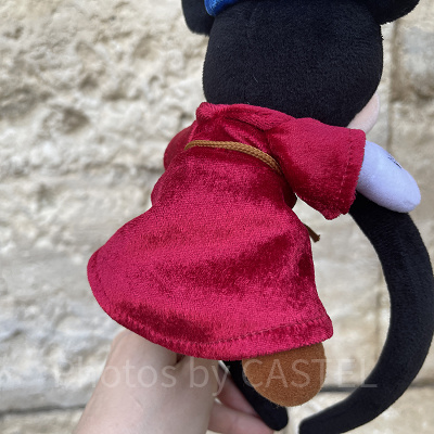 ベロアのような光沢あり！（ファンタジアミッキーぬいぐるみ付きカチューシャ）