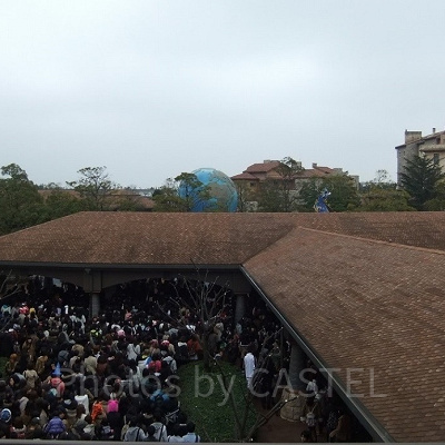 ミラコスタ連絡通路から見る「メインエントランス・ノース」