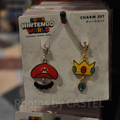 マリオとピーチ姫のチャームセット