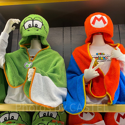 USJ マリオ　ヨッシー　フード付きポンチョ　ブランケット USJ ヨッシー フード付き ブランケット ポンチョ 任天堂 マリオ