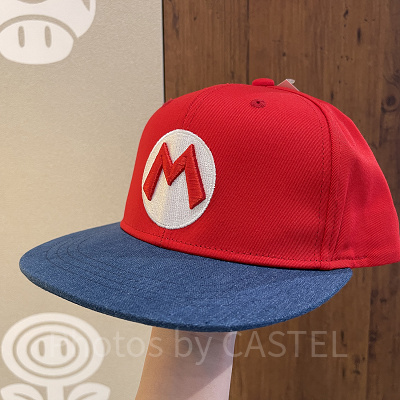 マリオのキャップ（つばブルー）