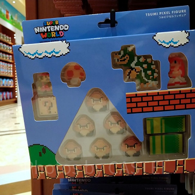 マリオキャラクターのつみピクセルフィギュア