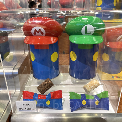 マリオ&ルイージのチョコクランチ缶