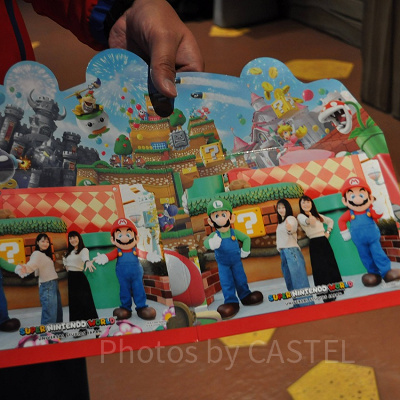 マリオ＆ルイージのフォト台紙サンプル