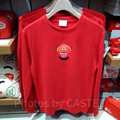 マリオのワンポイントトレーナー（赤）