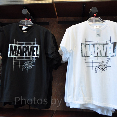 マーベルロゴデザインスパイダーマンTシャツ