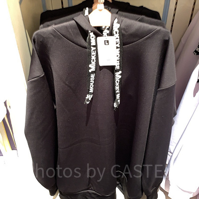 ミッキービッグシルエットパーカー（ブラック）