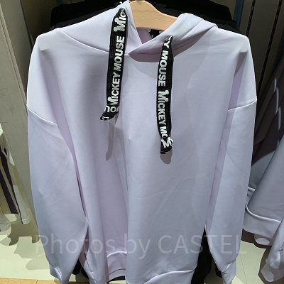 ミッキービッグシルエットパーカー（ホワイト）