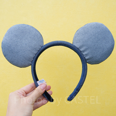 ミッキーデニムカチューシャ：裏側