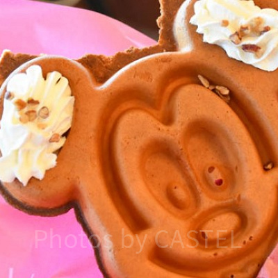 ミッキーデザインのワッフル