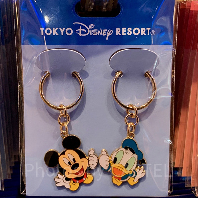 ミッキー＆ドナルドのペアキーチェーン