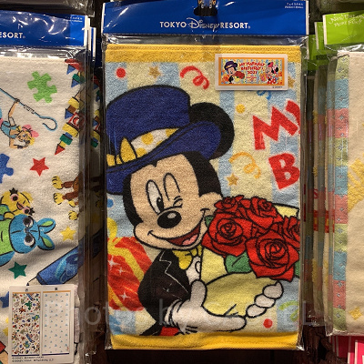 ミッキー＆ミニーバースデータオル