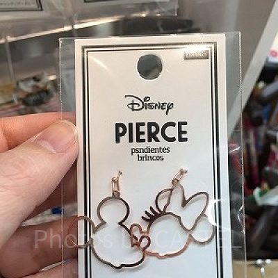 ミッキー＆ミニーピアス（ピンク）