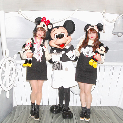ミッキー＆ミニーのファンキャップコーデ
