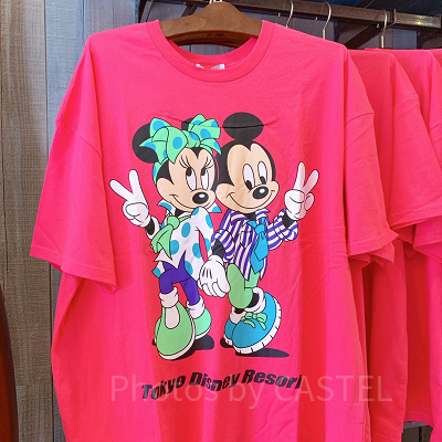ミッキー＆ミニーTシャツ（ピンク）