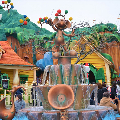 ミッキーマウスの噴水