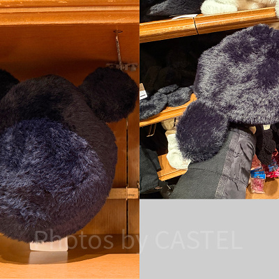 ミッキーシェイプベレー帽（黒）