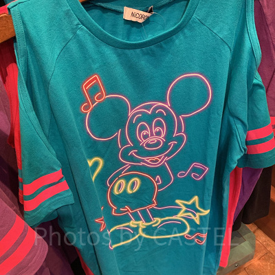 ミッキーネオンTシャツ（ブルー）