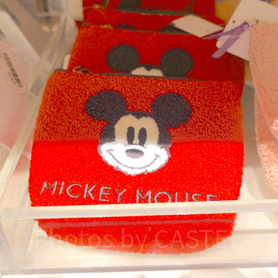 ミッキーポーチ（タオル地）