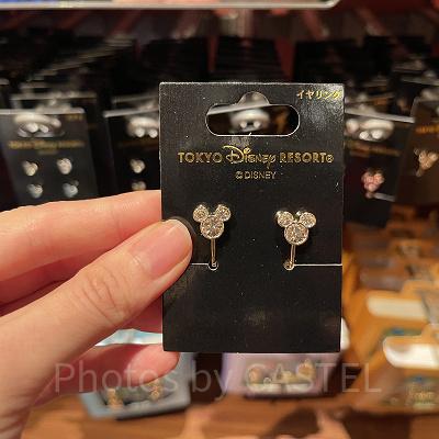 ☆US Disney Parks☆ミッキーアイコン フープピアス Disney Mickey Mouse Silhouette Hoop Earrings