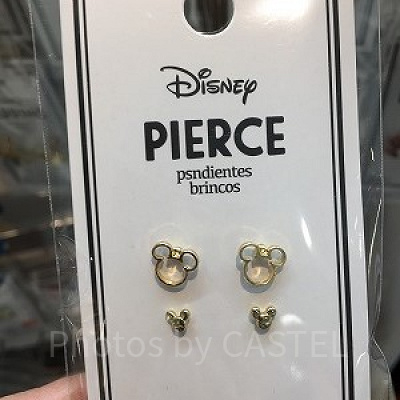 ミッキーシェイプピアス（イエロー）