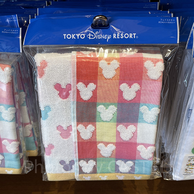 ミッキーシェイプフェイスタオル