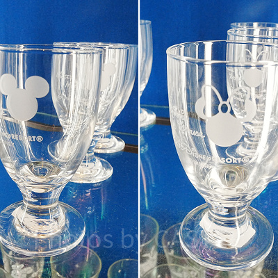 ミッキーシェイプ・ミニーシェイプのピルスナーグラス