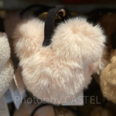 ミッキーシェイプの耳あて（ピンク）