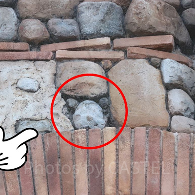 ミッキーの形をした石