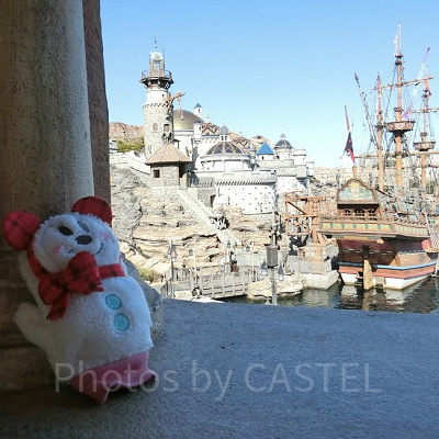 ミッキー雪だるまの手袋とディズニーシー