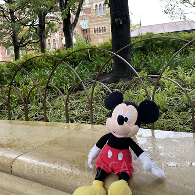 ミッキーも休憩