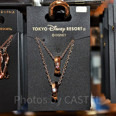 ミッキーのペアネックレス（ダブルリング）