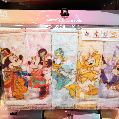 ミニタオルセット（ディズニー40周年グッズ）