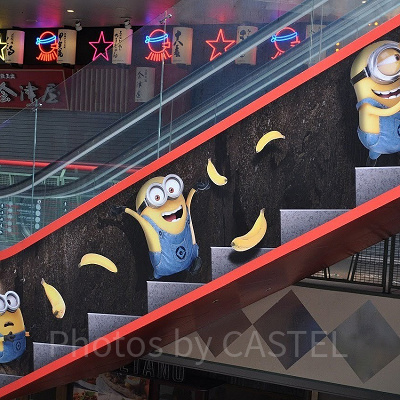 ミニオンのエスカレーター