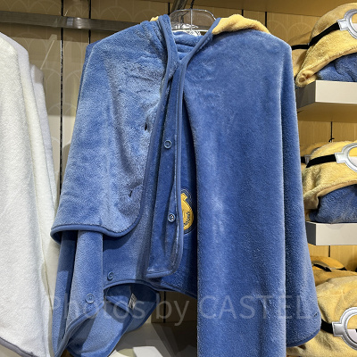 ミニオンのフード付きポンチョ