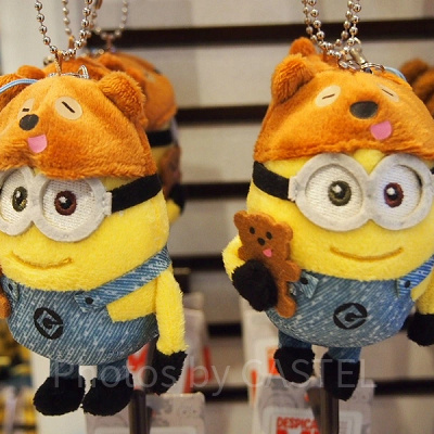 ミニオングッズ USJ ミニオン チャーム 4個セット ファスナートップ風 お土産