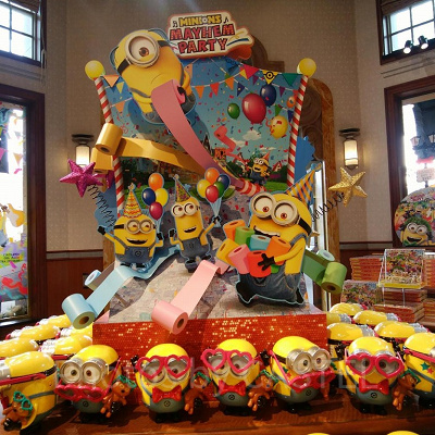 カリフォルニアコンフェクショナリーのミニオングッズディスプレイ