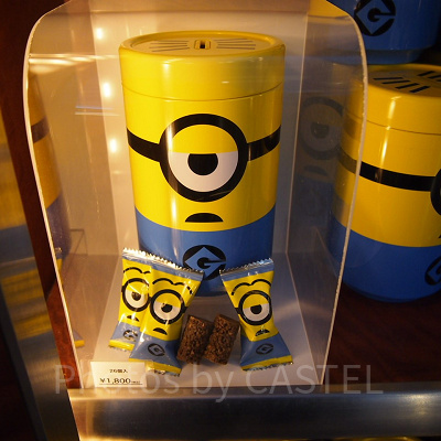 ミニオン貯金箱型缶クランチチョコレート