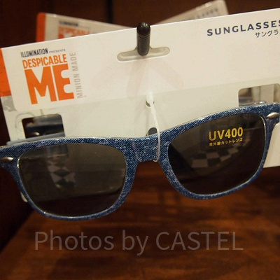 「MINIONS SUMMER」シリーズミニオンのデニム調プリントフレームサングラス
