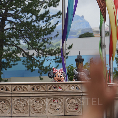 リボンもしっかりカバーしているミニーちゃん