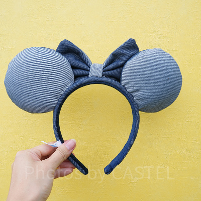 ミニーデニムカチューシャ：裏側