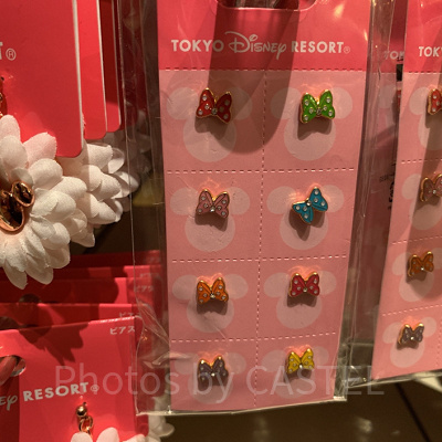 ミニーのリボンピアス（8個入り）