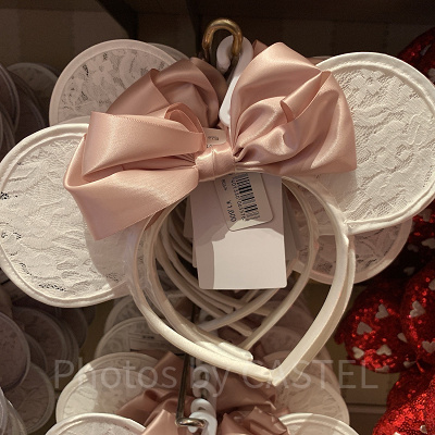 ミニーリボンレースカチューシャ（ホワイト）