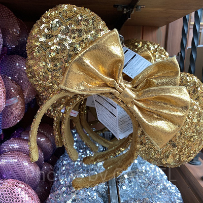 ミニースパンコールカチューシャ(ゴールド)