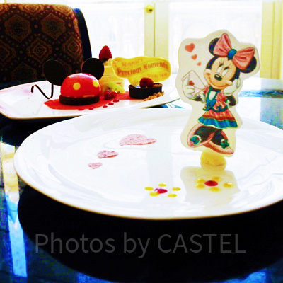 ミニーちゃんがテーマのアフタヌーンティー