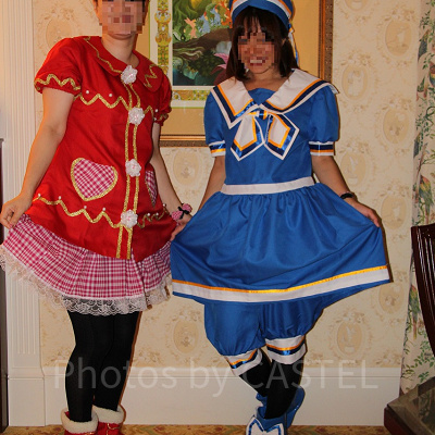 友人もかわいいワンピースを着て、一緒にハロウィンを楽しみました。