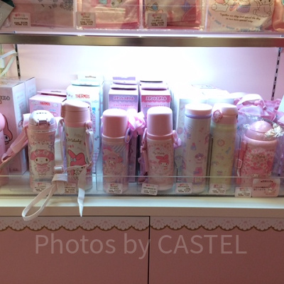 マイメロディショップ水筒コーナー