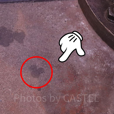 ノーチラスギフトの床に隠れミッキー